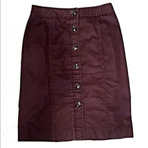 5 for $25! Brown Button Front Skirt!!